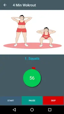 4 Min Workout - Tabata HIIT android App screenshot 1